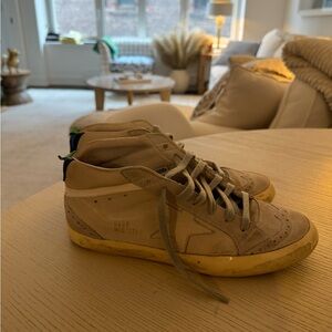 Golden Goose Deluxe Brand hi-star sneakers in tan